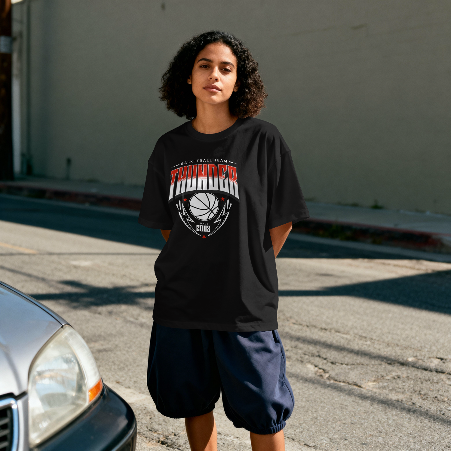 Thunder Basketball Team T-Shirt