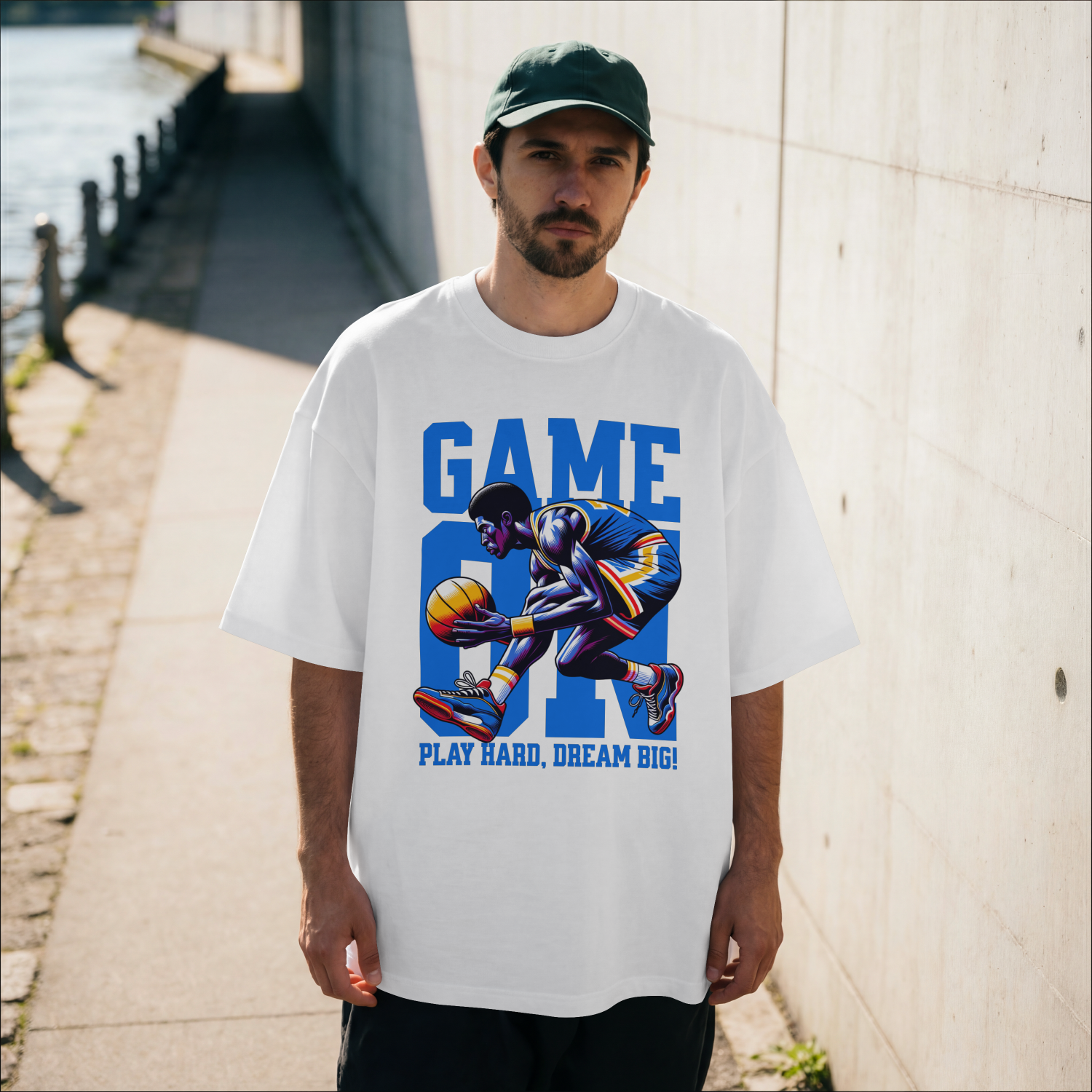 Game On Play Hard Dream Big Basketball T-Shirt