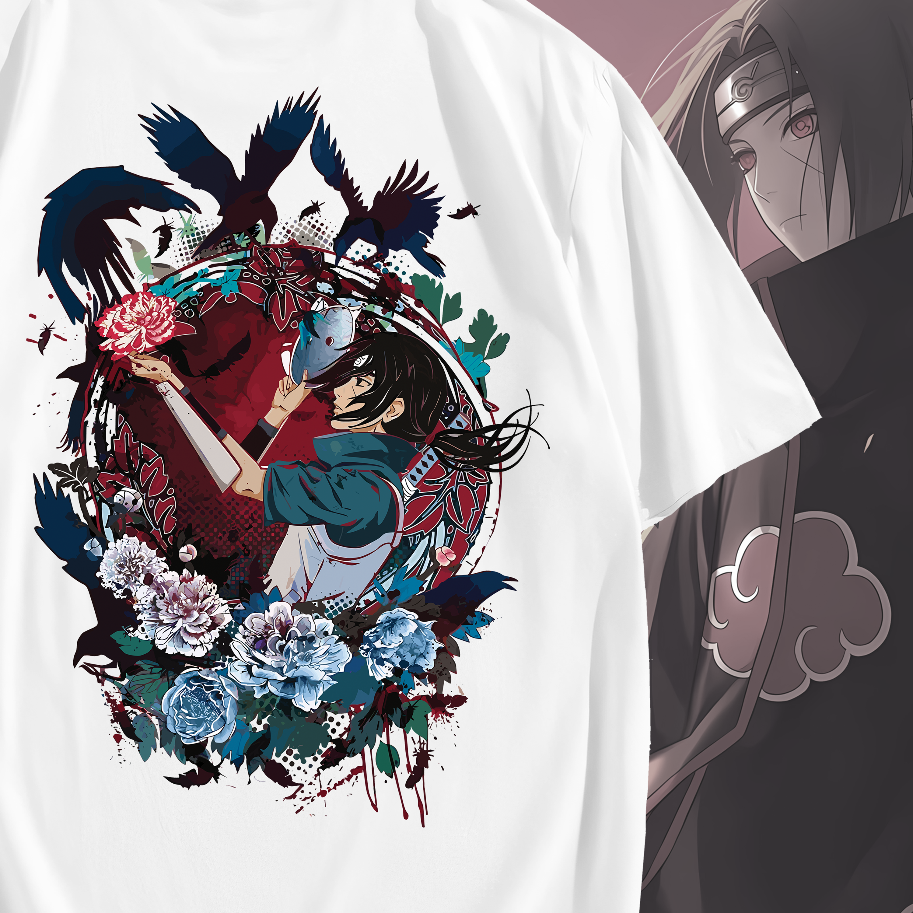 Itachi – The Bloom of Shadows Tee
